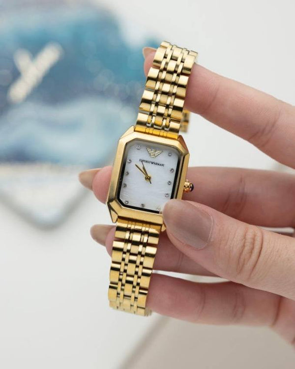 שעון יד אמפוריו ארמני לנשים 30 מ״מ – רמת AAA, כולל קופסה יוקרתית (3)