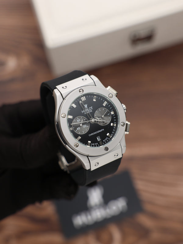 שעון יד HB לגברים 42 מ״מ – איכות קלאסית, כולל קופסה יוקרתית