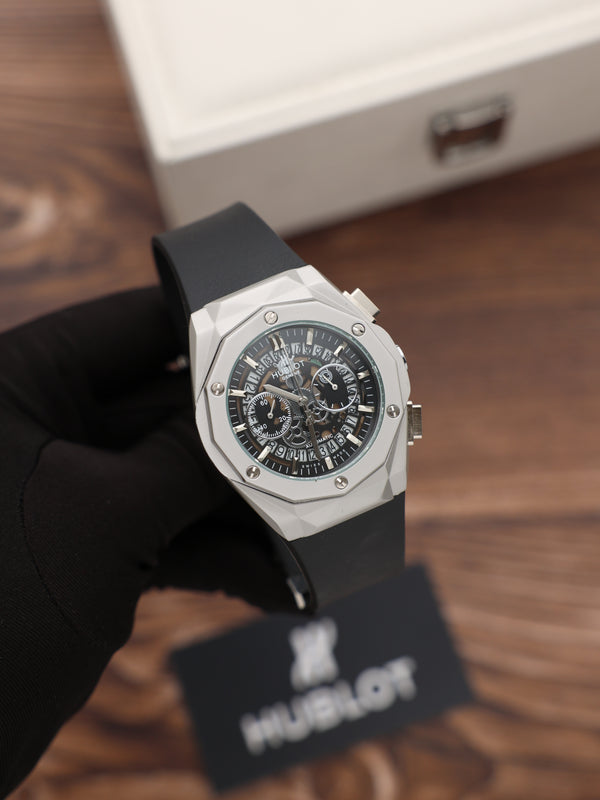 שעון יד HB לגברים 42 מ״מ – איכות קלאסית, כולל קופסה יוקרתית