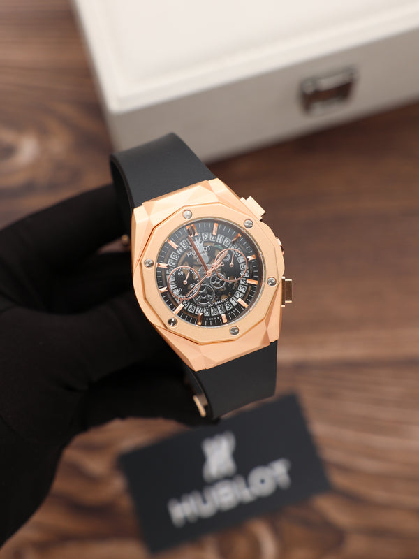 שעון יד HB לגברים 42 מ״מ – איכות קלאסית, כולל קופסה יוקרתית