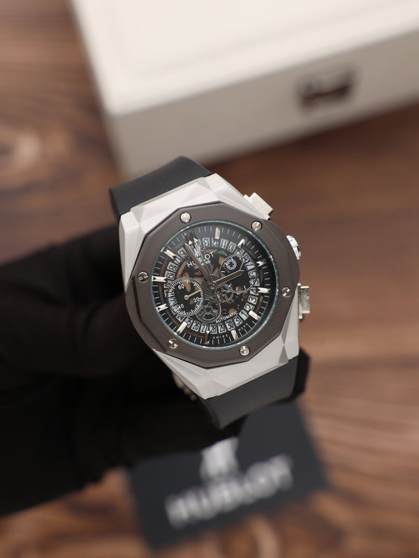 שעון יד HB לגברים 42 מ״מ – איכות קלאסית, כולל קופסה יוקרתית