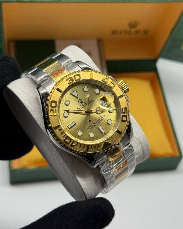 שעון יד רולקס לגברים 41 מ״מ – רמת 11 מאסטר, מנגנון אוטומטי שווייצרי, כולל קופסה וניירות מקוריים (12)