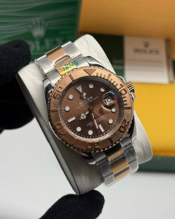 שעון יד רולקס לגברים 41 מ״מ – רמת 11 מאסטר, מנגנון אוטומטי שווייצרי, כולל קופסה וניירות מקוריים (14)