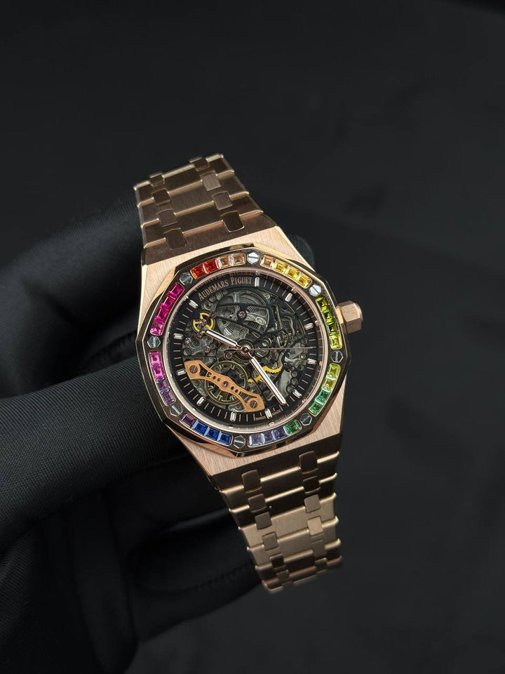 שעון יד אודמר פיגה לגברים 41 מ״מ – רמת 11 מאסטר, מנגנון אוטומטי שווייצרי, כולל קופסה וניירות מקוריים (15)