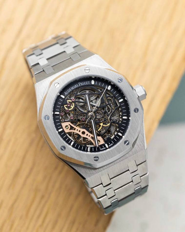 שעון יד אודמר פיגה לגברים 41 מ״מ – רמת 11 מאסטר, מנגנון אוטומטי שווייצרי, כולל קופסה וניירות מקוריים (2)