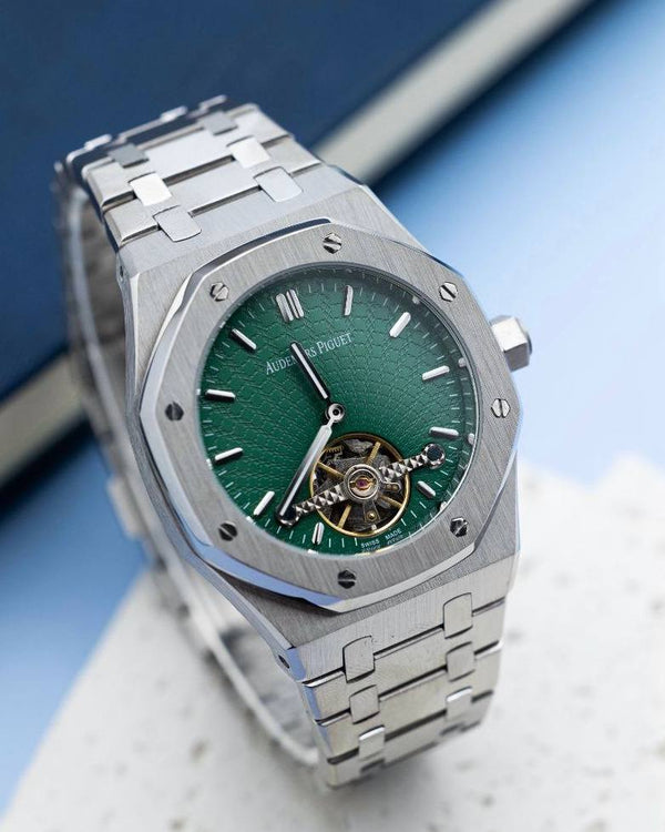 שעון יד אודמר פיגה לגברים 41 מ״מ – רמת 11 מאסטר, מנגנון אוטומטי שווייצרי, כולל קופסה וניירות מקוריים (3)