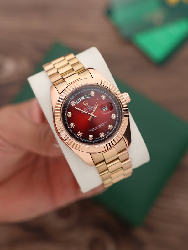 שעון יד רולקס לגברים 41 מ״מ – רמת AAA, כולל קופסה יוקרתית (100)