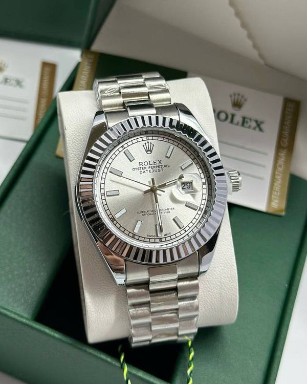 שעון יד רולקס לגברים 41 מ״מ – רמת AAA, כולל קופסה יוקרתית (10)