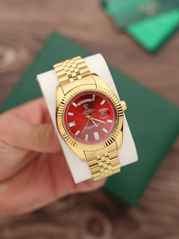 שעון יד רולקס לגברים 41 מ״מ – רמת AAA, כולל קופסה יוקרתית (113)