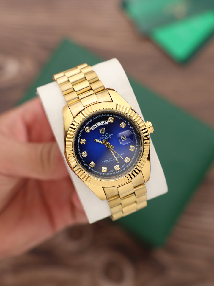 שעון יד רולקס לגברים 41 מ״מ – רמת AAA, כולל קופסה יוקרתית (114)