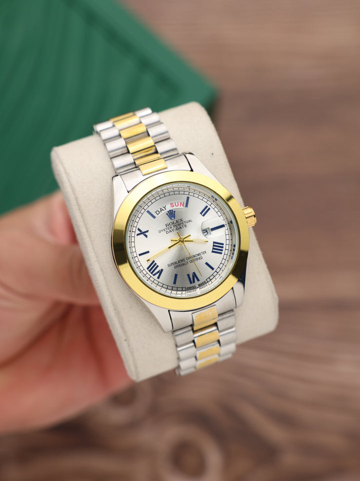 שעון יד רולקס לגברים 41 מ״מ – רמת AAA, כולל קופסה יוקרתית (121)