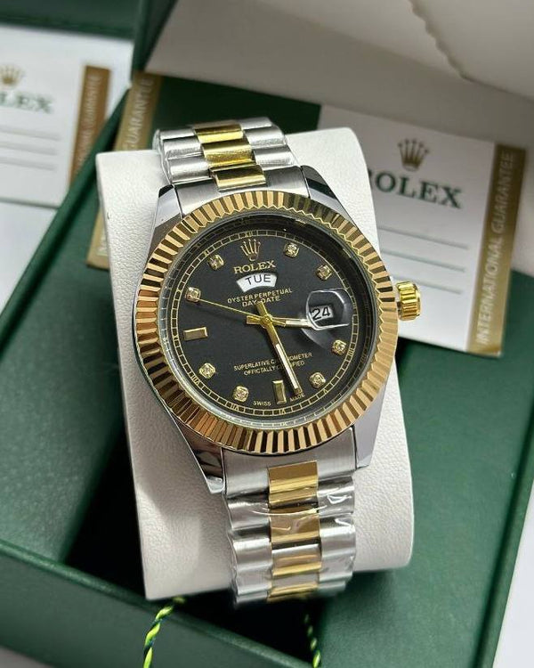 שעון יד רולקס לגברים 41 מ״מ – רמת AAA, כולל קופסה יוקרתית (123)
