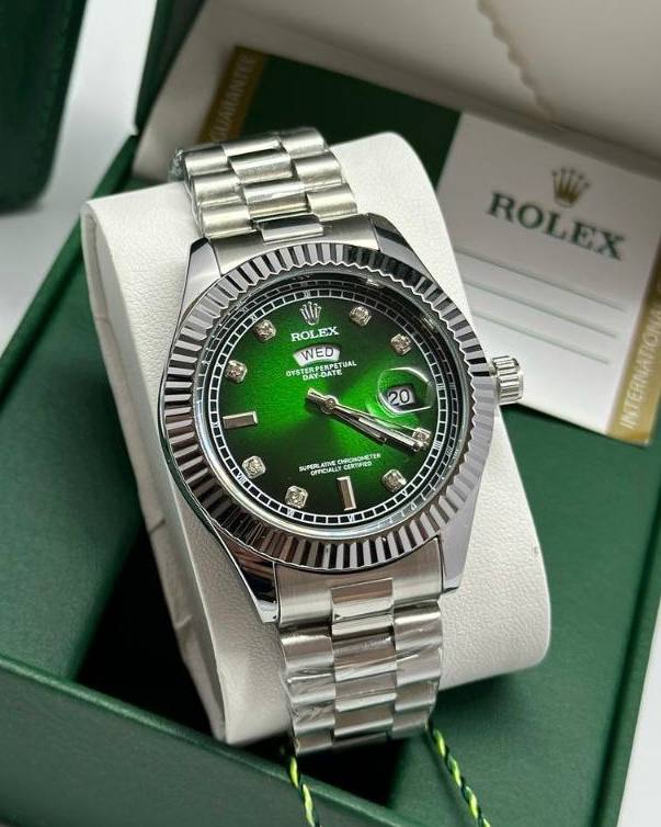 שעון יד רולקס לגברים 41 מ״מ – רמת AAA, כולל קופסה יוקרתית (126)