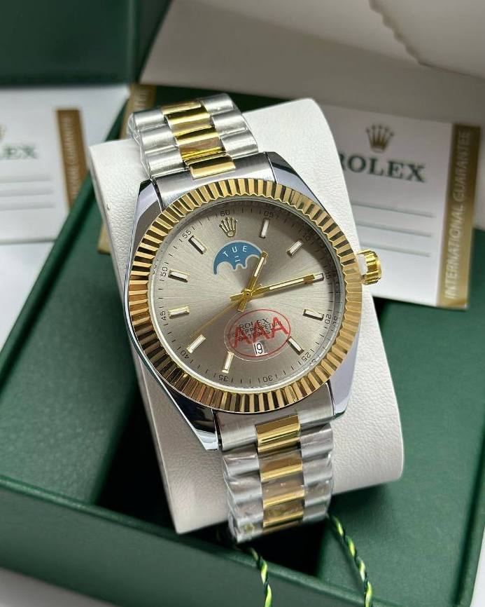 שעון יד רולקס לגברים 41 מ״מ – רמת AAA, כולל קופסה יוקרתית (129)