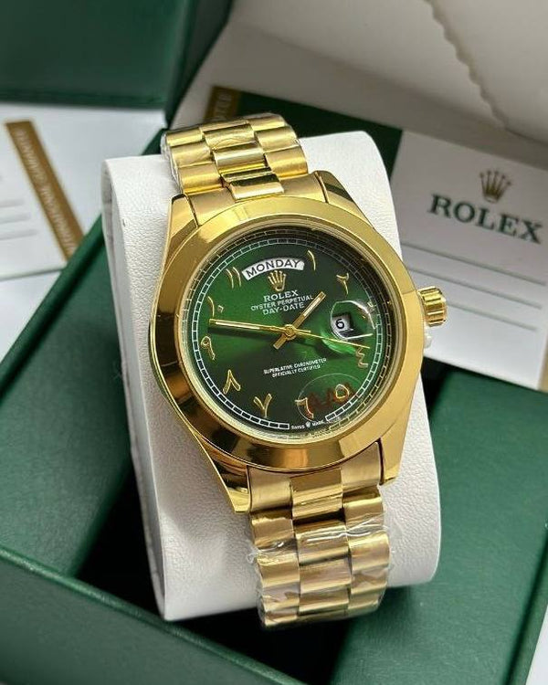 שעון יד רולקס לגברים 41 מ״מ – רמת AAA, כולל קופסה יוקרתית (41)