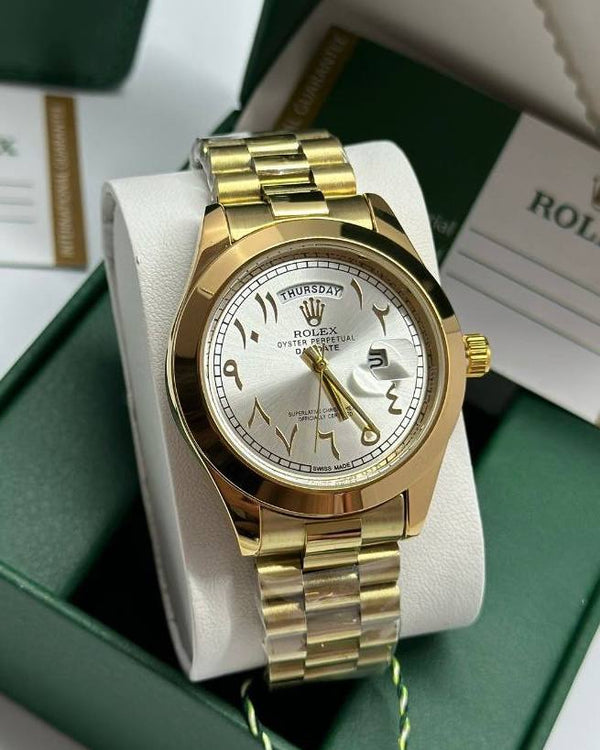 שעון יד רולקס לגברים 41 מ״מ – רמת AAA, כולל קופסה יוקרתית (68)