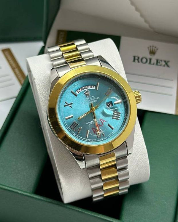 שעון יד רולקס לגברים 41 מ״מ – רמת AAA, כולל קופסה יוקרתית (77)