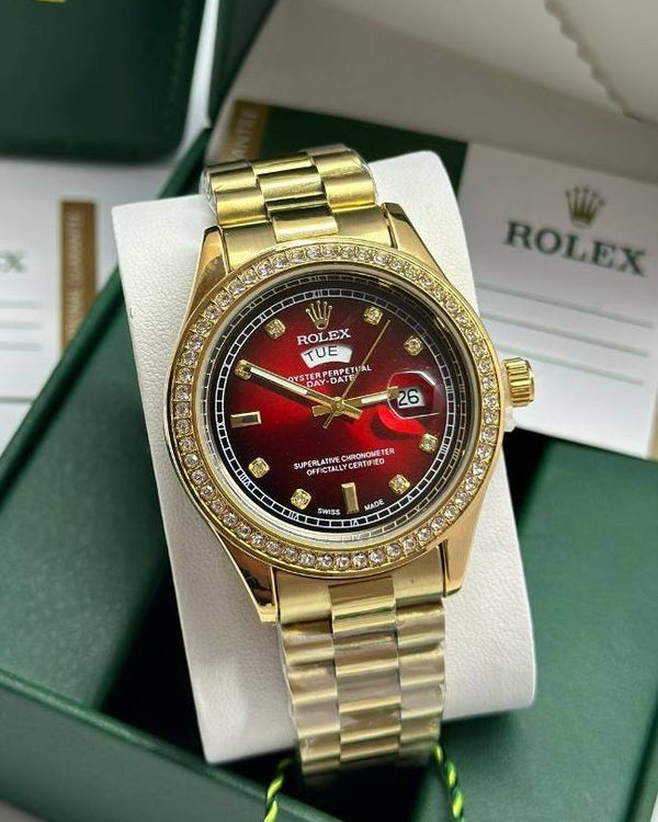 שעון יד רולקס לגברים 41 מ״מ – רמת AAA, כולל קופסה יוקרתית (84)