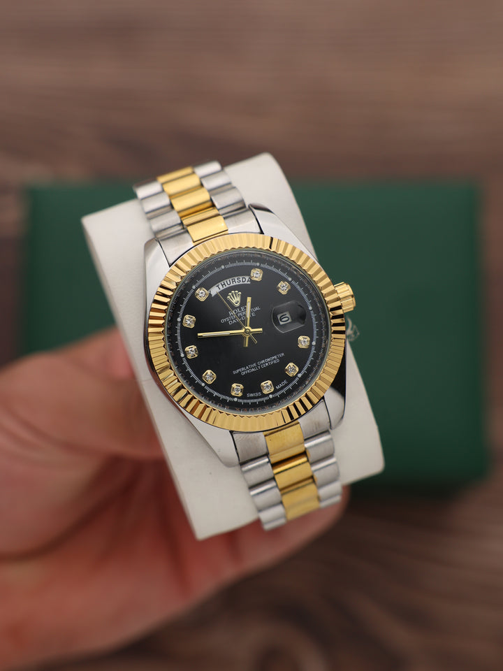 שעון יד רולקס לגברים 41 מ״מ – רמת AAA, כולל קופסה יוקרתית (90)