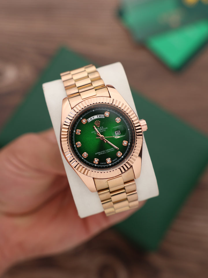 שעון יד רולקס לגברים 41 מ״מ – רמת AAA, כולל קופסה יוקרתית (97)