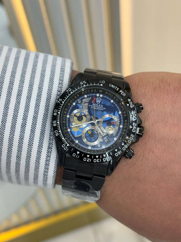 שעון יד רולקס לגברים 42 מ״מ – רמת AAA, כולל קופסה יוקרתית (42)