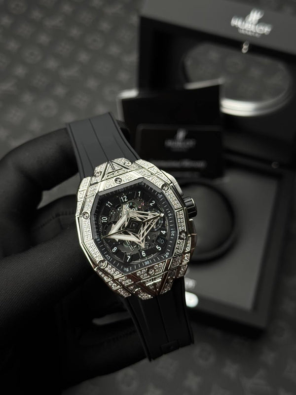 שעון יד הובלו לגברים 44 מ״מ – רמת 11 מאסטר, מנגנון אוטומטי שווייצרי, כולל קופסה וניירות מקוריים (4)