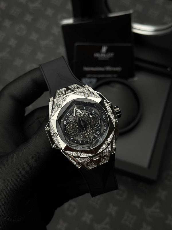 שעון יד הובלו לגברים 44 מ״מ – רמת 11 מאסטר, מנגנון אוטומטי שווייצרי, כולל קופסה וניירות מקוריים (8)