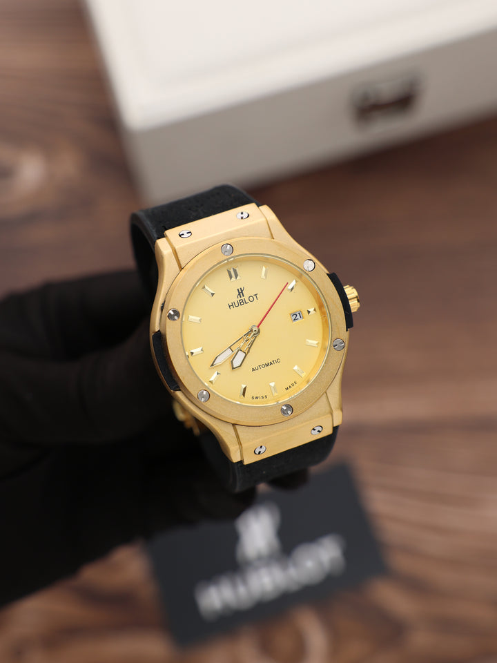 שעון יד הובלו לגברים 44 מ״מ – רמת AAA, מנגנון אוטומטי, כולל קופסה יוקרתית (5)