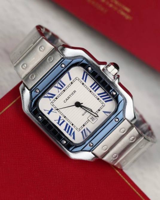 שעון יד קרטייה לגברים 45 מ״מ – רמת AAA, כולל קופסה יוקרתית (3)